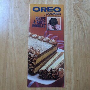 VINTAGE OREO Cookies Recipe and Party Booklet 1982 EUC 17 page stapled booklet